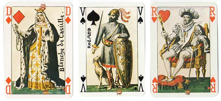Rois du jeu de cartes français