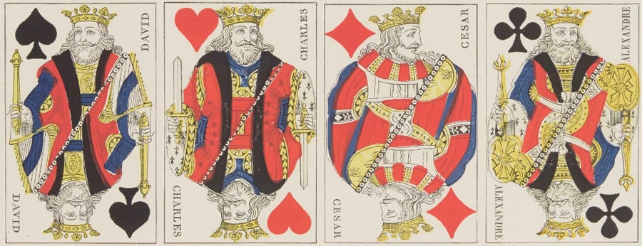 Rois du jeu de cartes français