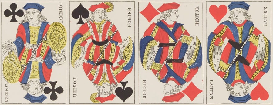 Valets du jeu de cartes français